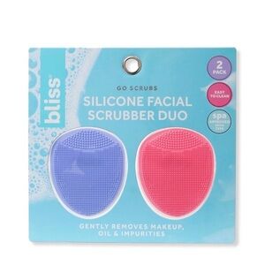 NIB Bliss Silicone Facial Scrubber Duo